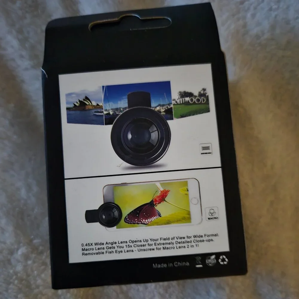 New 0.45x Super Wide-angle Two-in-one Lens, Portable and Durable Phone Lens